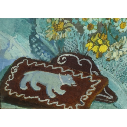 Tableau \"Bouquet de fleurs\" signé HC FORESTIER
