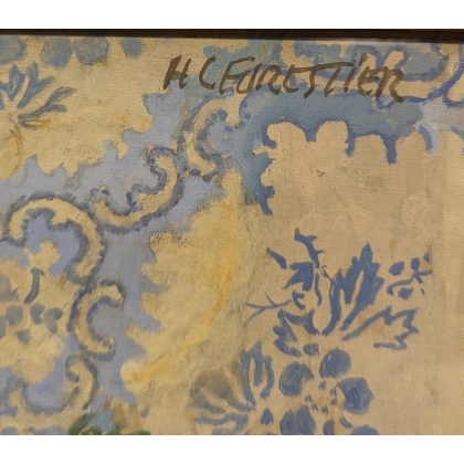 Tableau \"Bouquet de fleurs\" signé HC FORESTIER