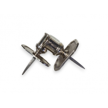 A pair of silver-plated bronze candlesticks by Tric-Trac
