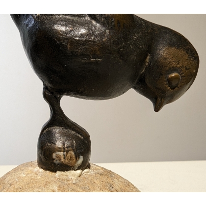 Bronze \"Nonette\" signée C R