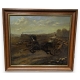 Tableau "Carrosse contre le cheval de fer"