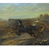 Tableau \"Carrosse contre le cheval de fer\"