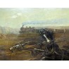 Tableau \"Carrosse contre le cheval de fer\"