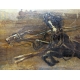 Tableau "Carrosse contre le cheval de fer"