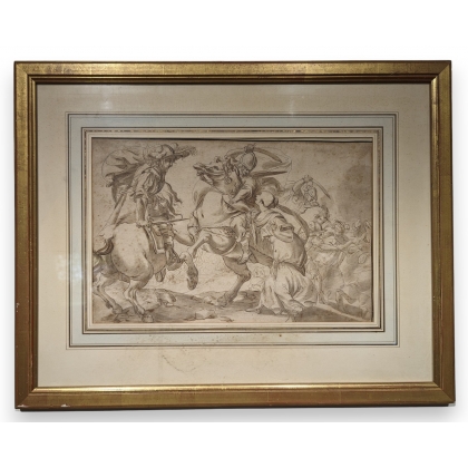 Dessin \"Scène de bataille\"