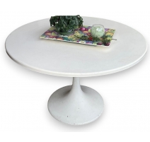 Table tulipe vintage en fibre de verre