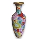 Vase cloisonné à fleurs