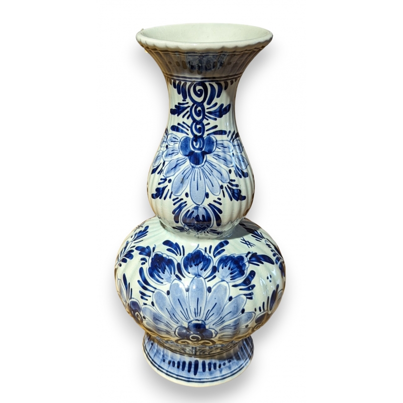 Vase en faïence de Delft Fleurs