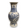 Vase en porcelaine bleu blanc décor Paysage