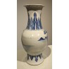 Vase en porcelaine bleu blanc décor Paysage