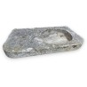 Stone sink with an oval opening