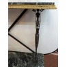 A pair of Neoclassical bronze side tables