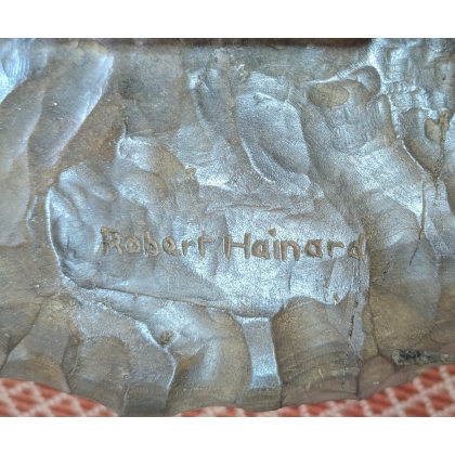 Bronze \"Deux marcassins\" signé Robert HAINARD