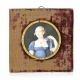 Paire de portraits miniature Humbert-Droz