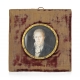 Paire de portraits miniature Humbert-Droz