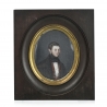 Portrait miniature "Gentilhomme au redingote"