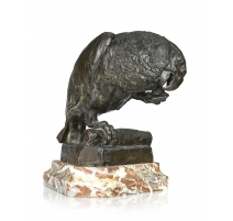 Bronze "Perroquet " signé VON POTI