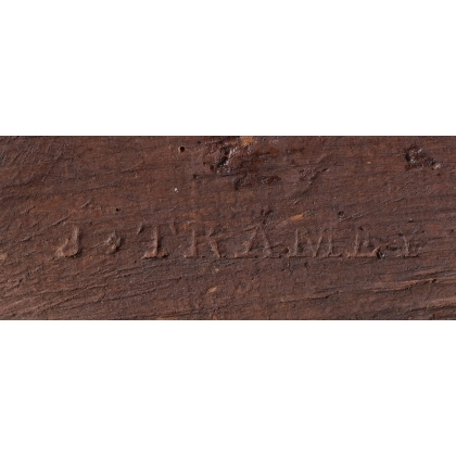 Bureau plat Louis XVI estampillé J. TRAMEY