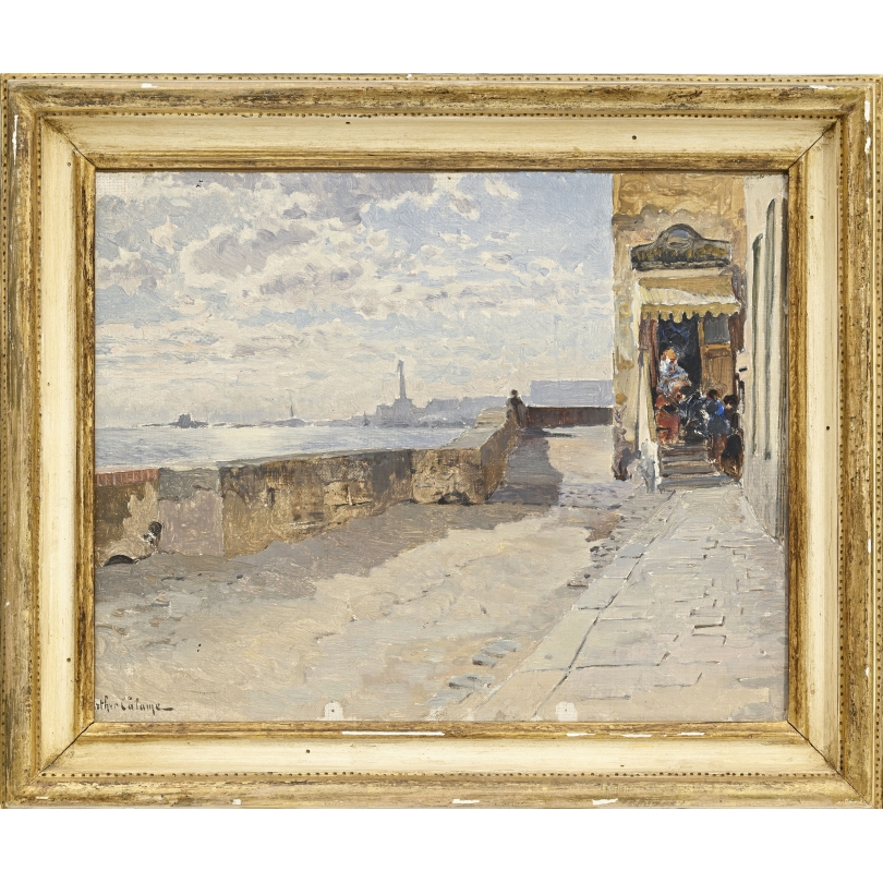 Tableau \"Venise\" signé Arthur CALAME