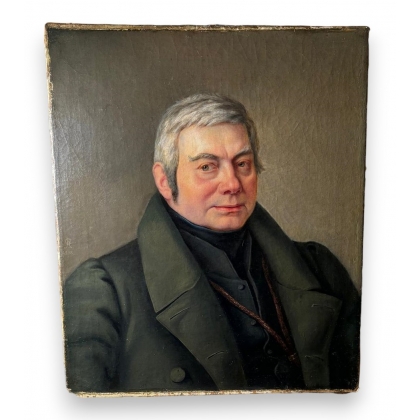 Tableau \"Portrait d\'un gentilhomme\" signé A R