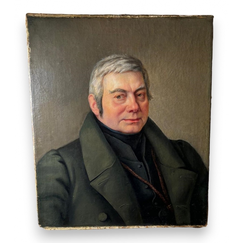 Tableau \"Portrait d\'un gentilhomme\" signé A R