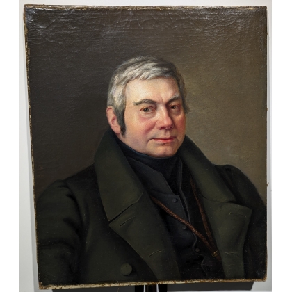 Tableau \"Portrait d\'un gentilhomme\" signé A R