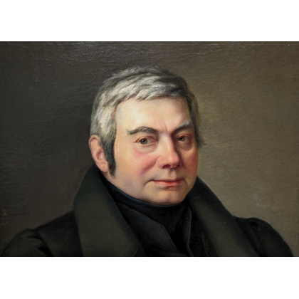 Tableau \"Portrait d\'un gentilhomme\" signé A R