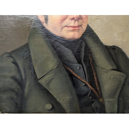 Tableau \"Portrait d\'un gentilhomme\" signé A R