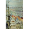Aquarelle "Bruxelles" signée A. TIÈCHE 1903