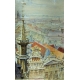 Aquarelle "Bruxelles" signée A. TIÈCHE 1903