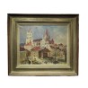 Tableau \"Lausanne\" signé Ad. TIÈCHE