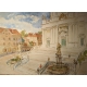 Aquarelle "Solothurn" signée Ad. TIÈCHE