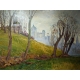 Tableau "Palais Fédéral" signé A. TIÈCHE 1923