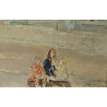 Tableau \"Esplanade\" signé Ad. TIÈCHE