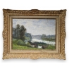 Pastel "Lagny" signé Rodolphe PIGUET