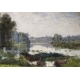 Pastel "Lagny" signé Rodolphe PIGUET