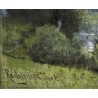 Pastel "Lagny" signé Rodolphe PIGUET