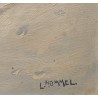 Tableau \"Paysage de neige\" signé L. HOMMEL
