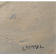Tableau "Paysage de neige" signé L. HOMMEL