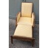Fauteuil Art-Nouveau, chaise longue