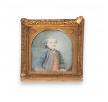 Miniature "Portait homme au manteau bleu"