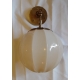 Suspension boule en verre blanc