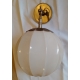 Suspension boule en verre blanc