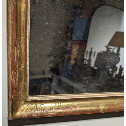 Miroir style Louis XV FUNK en bois doré sculpté