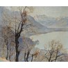 Tableau \"Château de Chillon\" signé P. LEPINARD