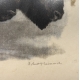 Gravure "Couple de bisons" signé Robert HAINARD