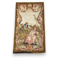 French tapestry "Gallant Scene"