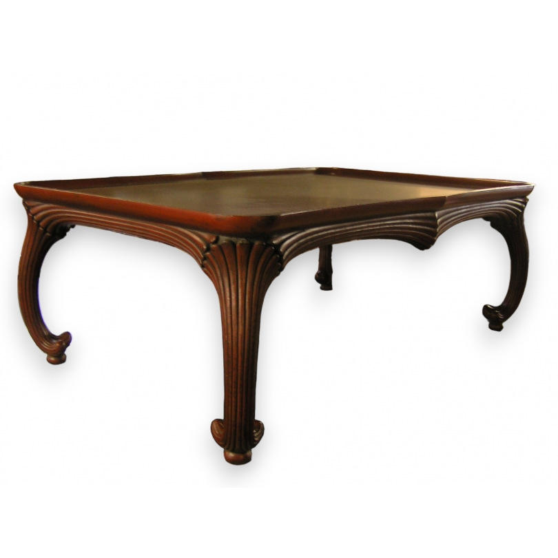  Table basse en bois sculpté et laqué sur  Moinat SA  - Antiquités décoration