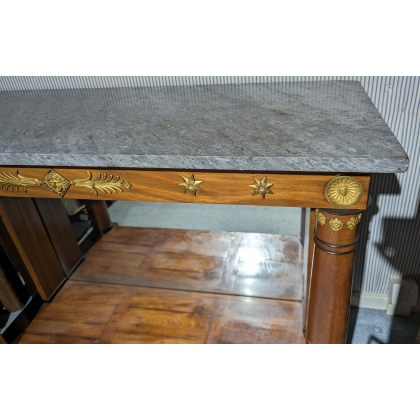 Empire console table, in mahogany and black wood. at  Moinat SA  - Antiques and home décor