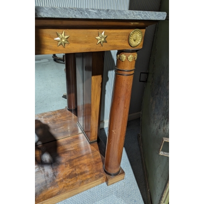 Empire console table, in mahogany and black wood. at  Moinat SA  - Antiques and home décor